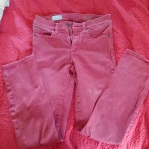 GAP jeans, size 25, resolution slim straight, red